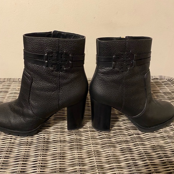 Womens Tory Burch black leather booties new - Picture 7 of 7
